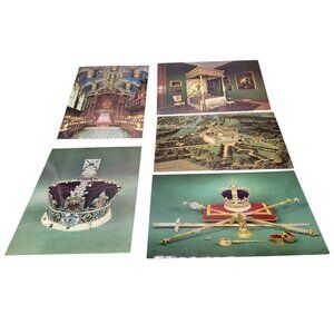 1970s England Postcards Hampton Court Palace Interiors Aerial View Crown Jewels